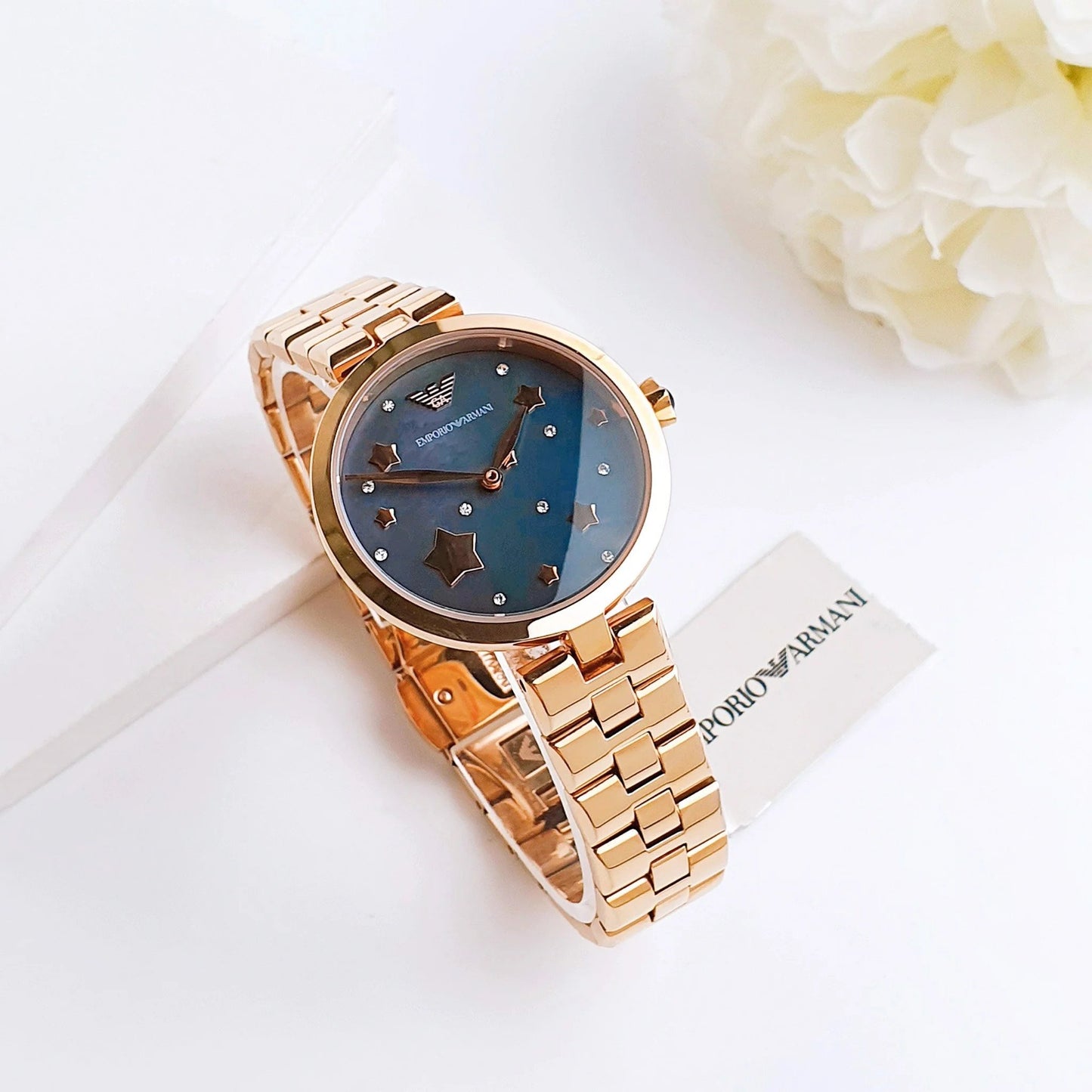 Emporio Armani Two Hand Floral Women's Watch- AR11197