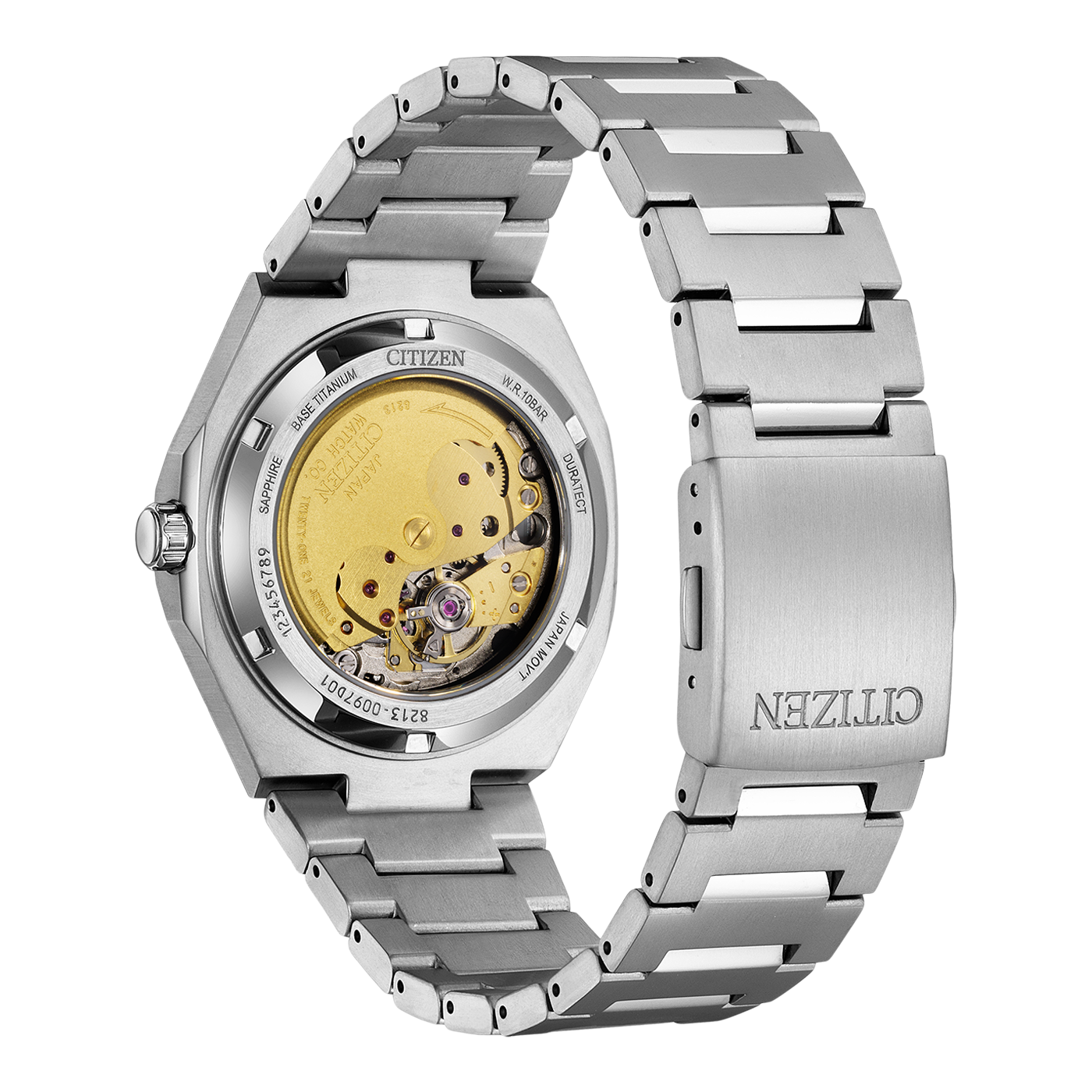 Citizen Forza Zenshin Super Titanium Small Second Green Dial Men's Watch- NJ0180-80X