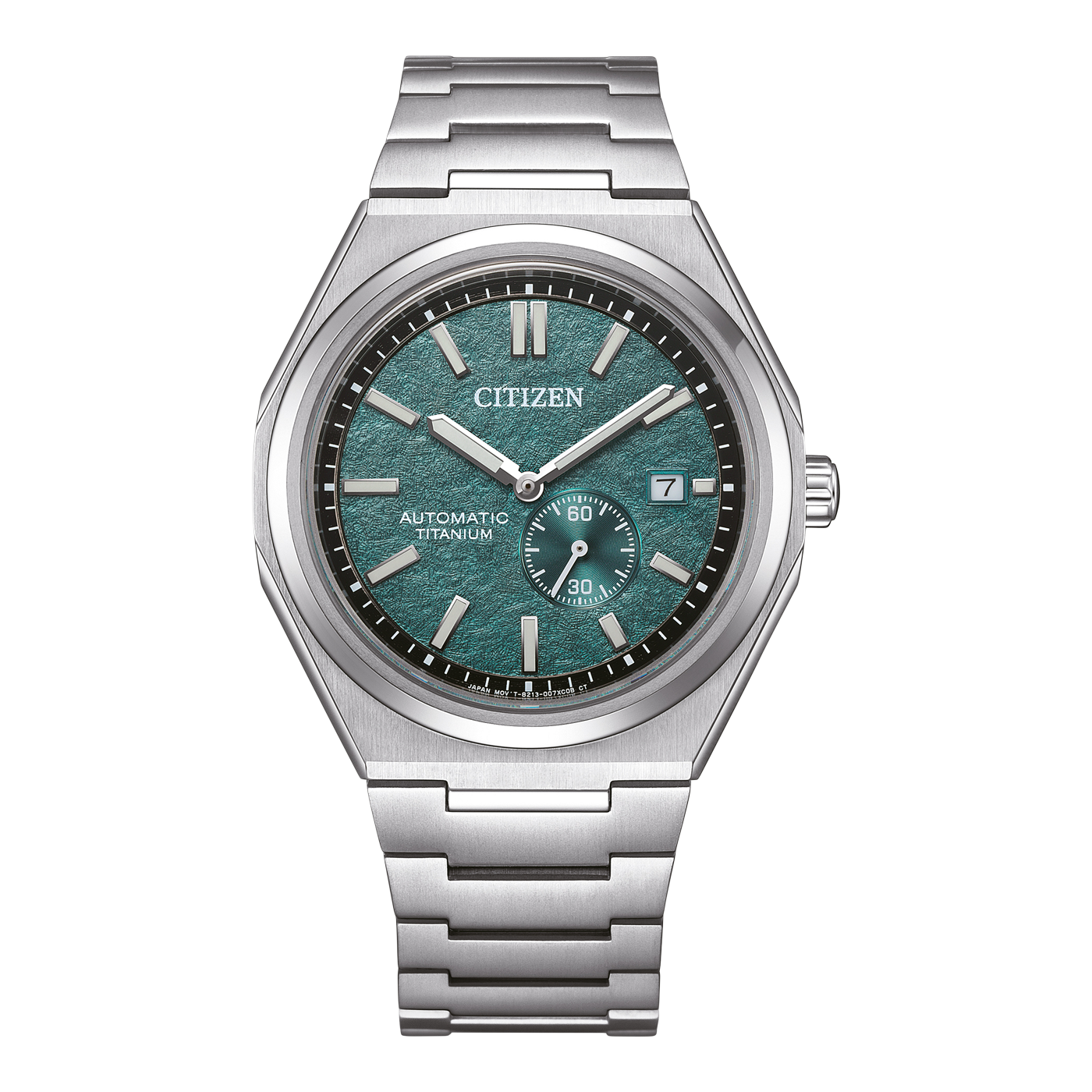 Citizen Forza Zenshin Super Titanium Small Second Green Dial Men's Watch- NJ0180-80X