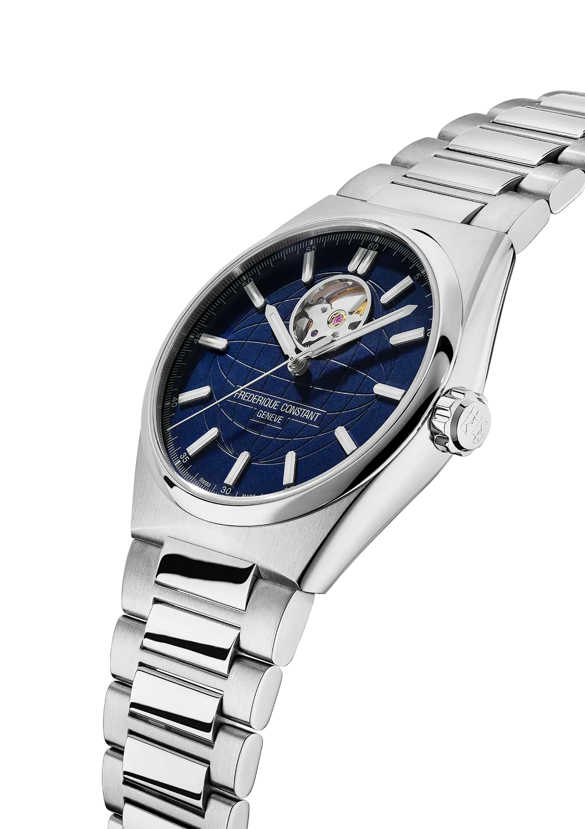 Frederique Constant Highlife Open Heart Blue Dial Men's Automatic Watch- FC-310N4NH6B