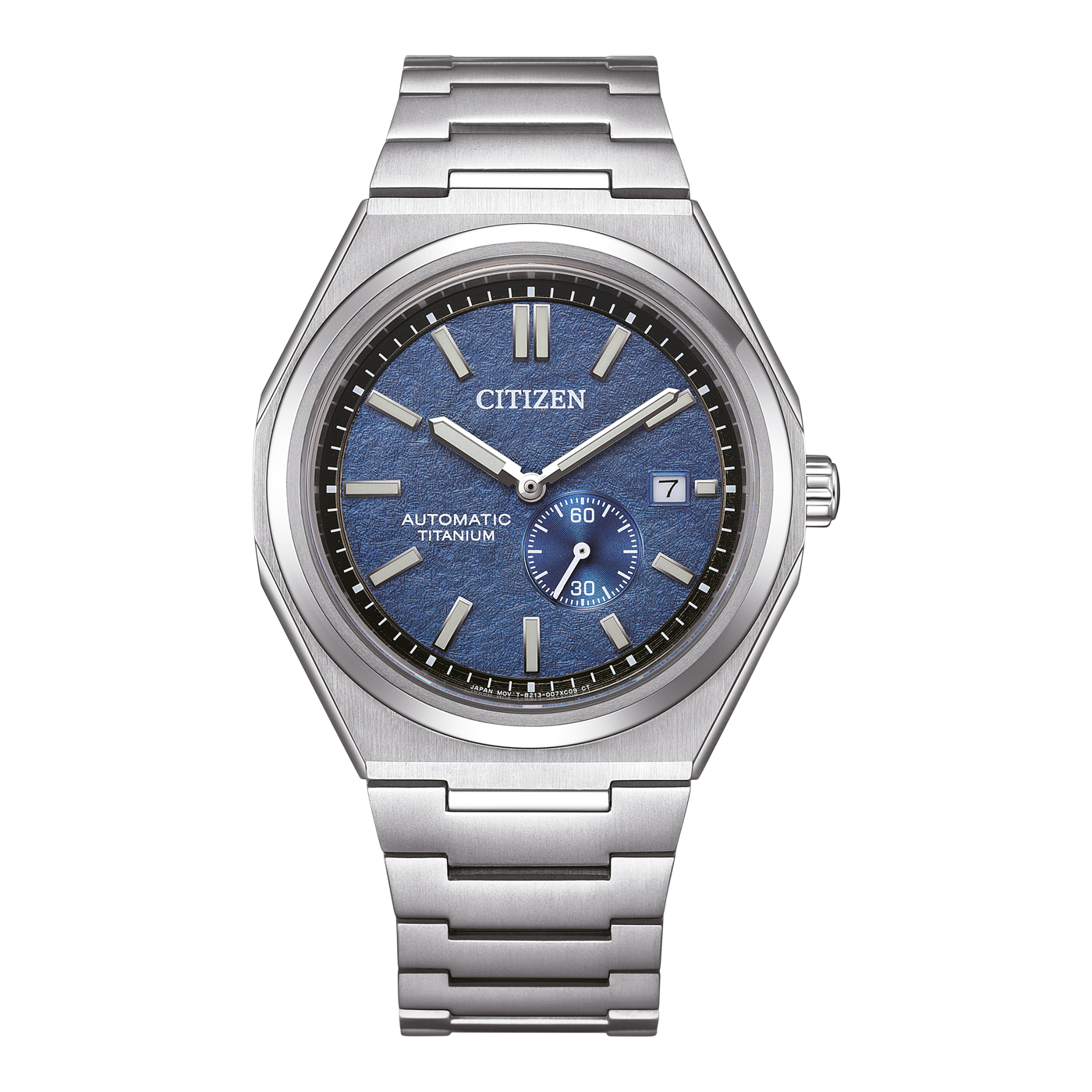 Citizen Zenshin Super Titanium Small Second Blue Dial Men's Watch- NJ0180-80L