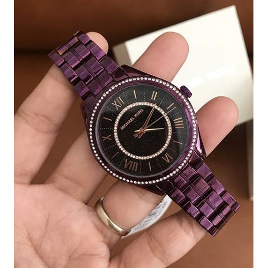 Michael Kors Lauryn Purple Analog Women's Watch- MK3724
