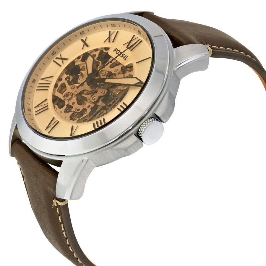 Fossil Grant Skeleton Dial Men's Mechanical Watch - ME3122