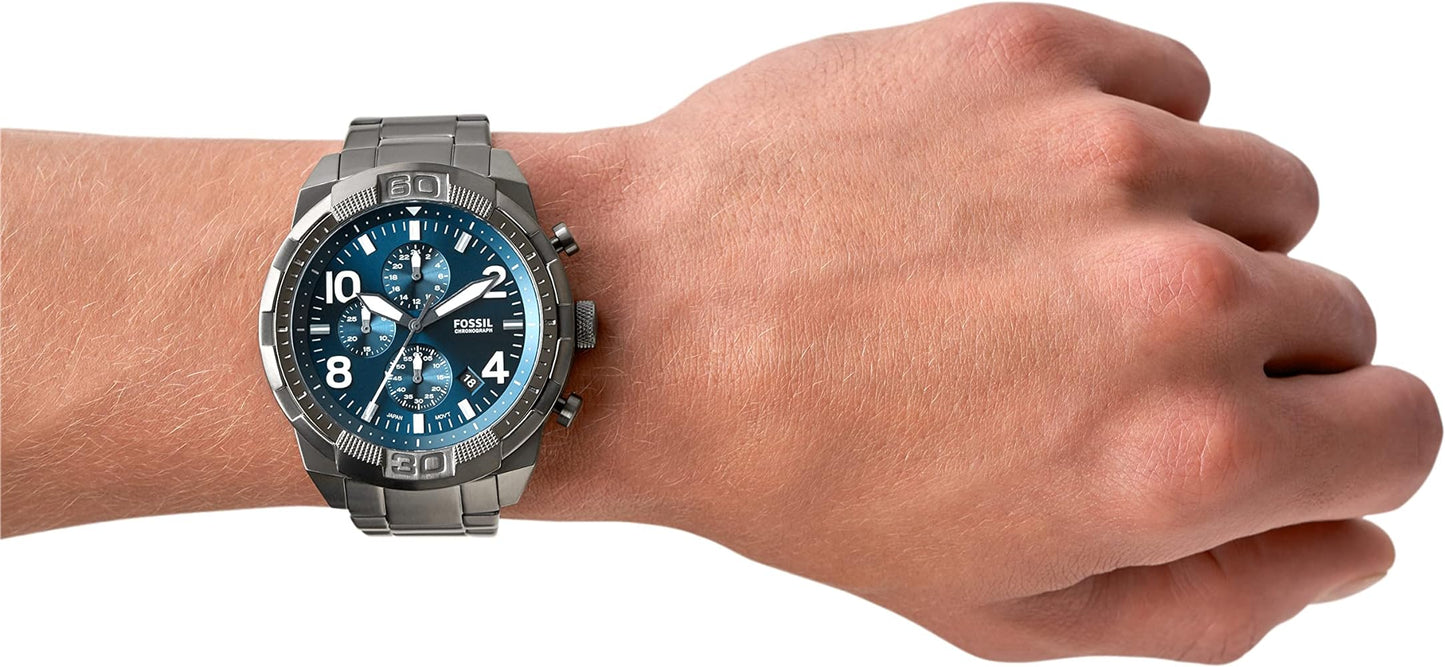 Fossil Bronson Chronograph Men's Stainless Steel Watch- FS5711