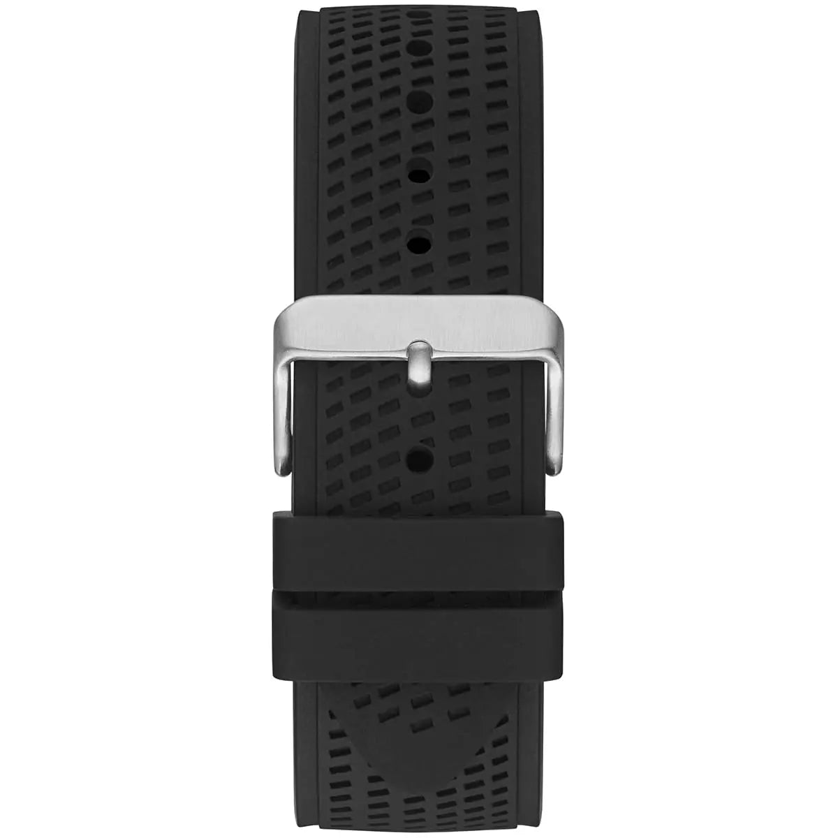 Guess Trophy Multifunction Rubber Strap Clear Dial Men's Watch- GW0333G1