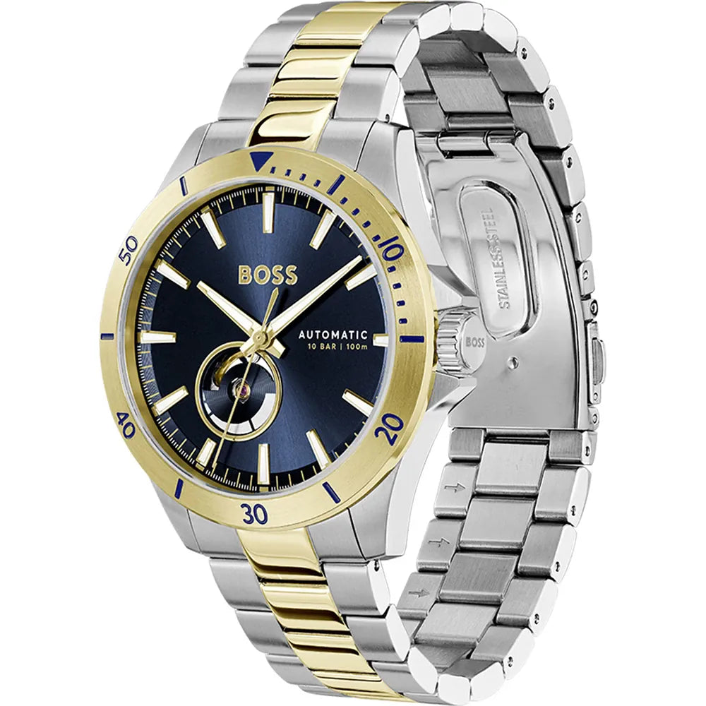 Hugo Boss Troper 42mm Blue Dial Automatic Men's Watch - 1514201