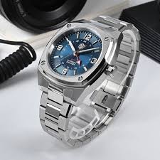 San Martin 40mm Blue Dial Men's Watch - SN0026-G