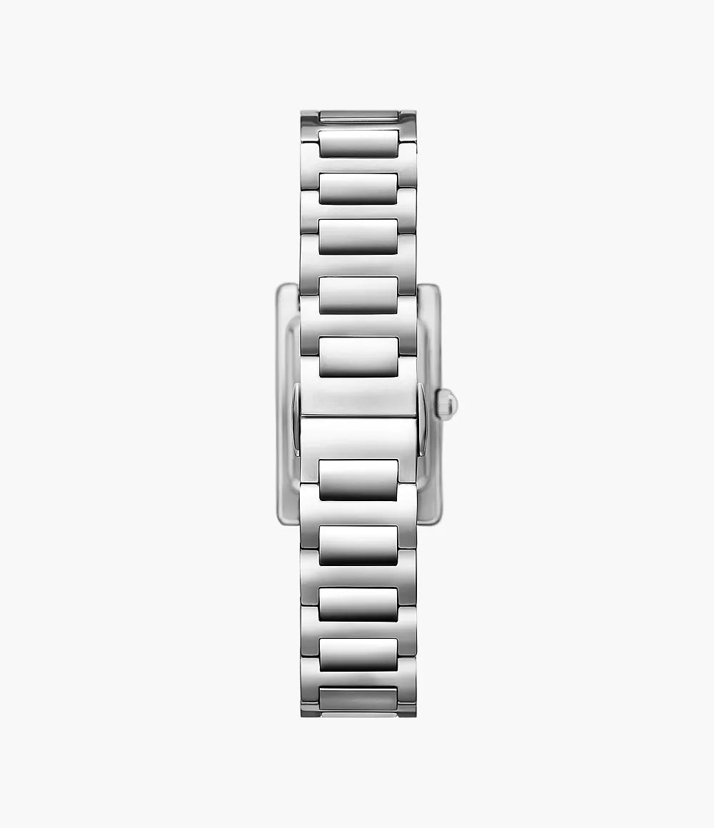 Emporio Armani Two-Hand Mother Of Peral Dial Stainless Steel Ladies Watch- AR11625