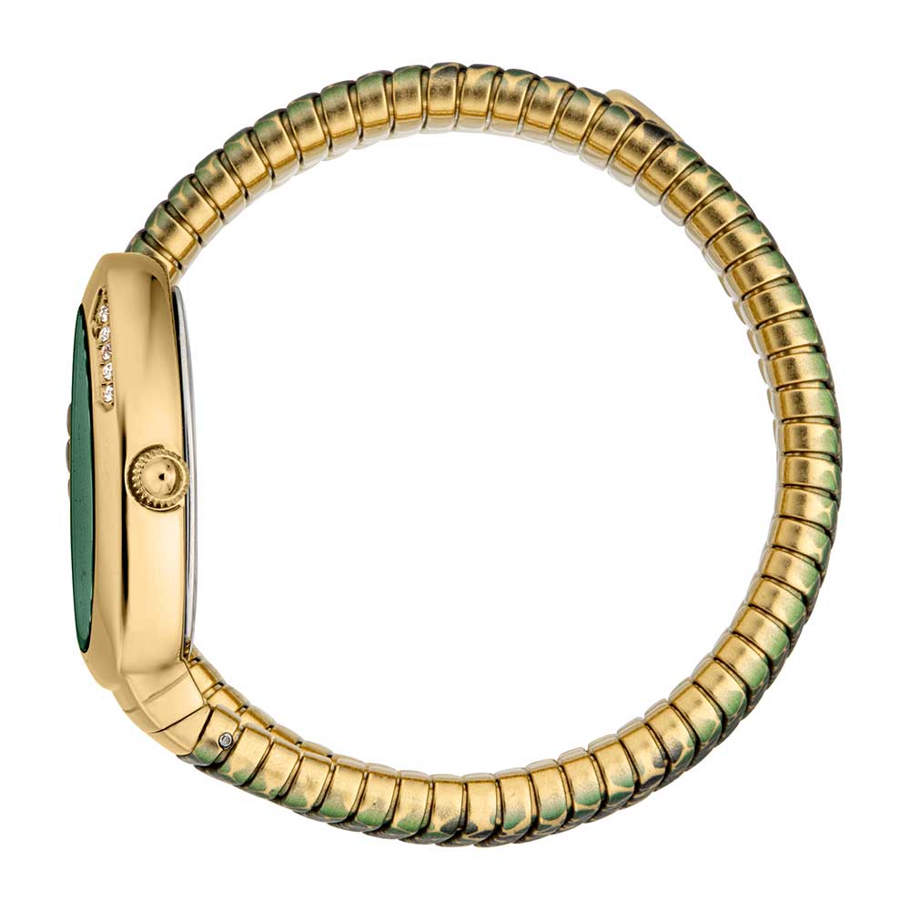 Just Cavalli Snake Oval Green Bracelet Watch For Women - JC1L251M0035