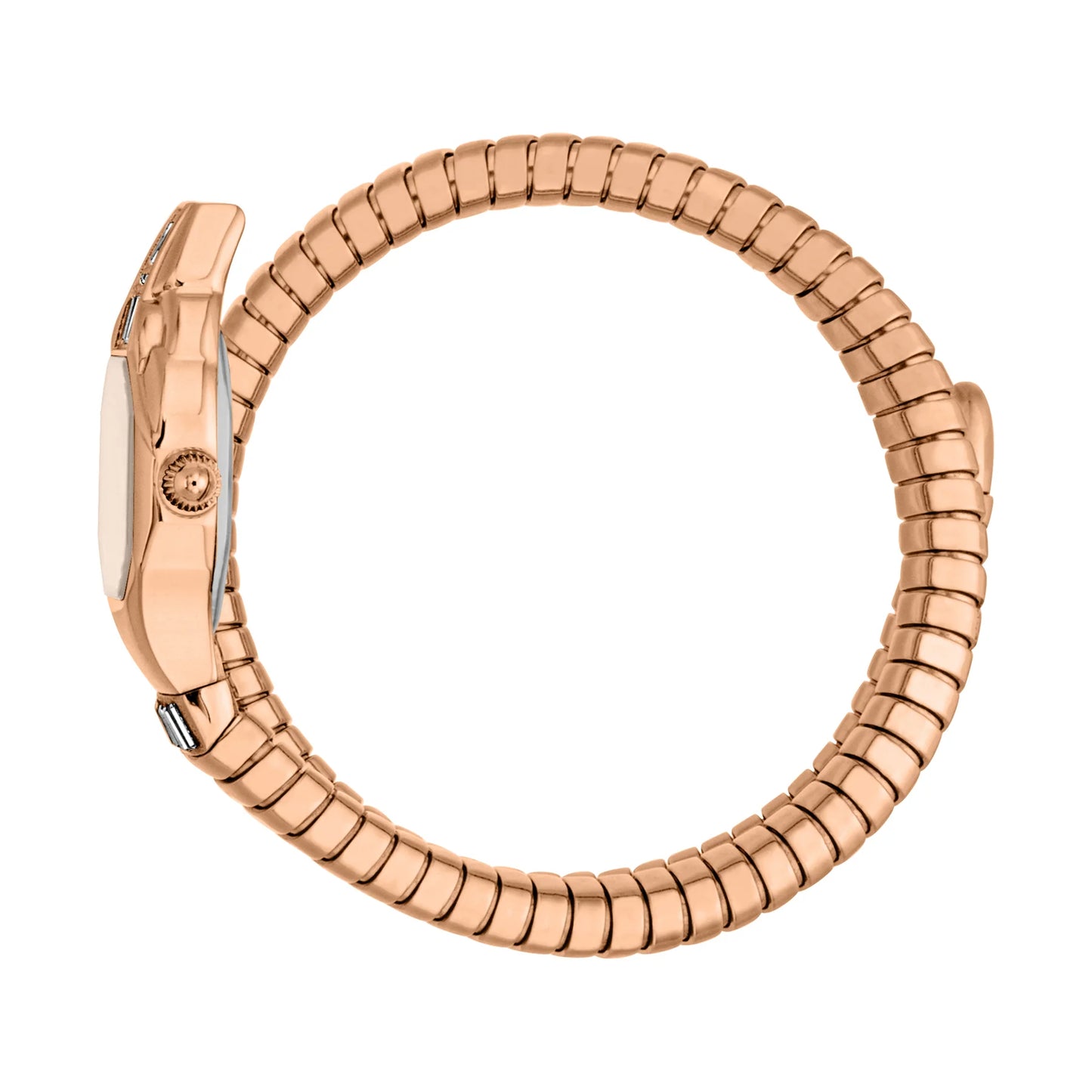 Just Cavalli Rose Gold Dial Signature Snake Ladies Watch - JC1L326M0045