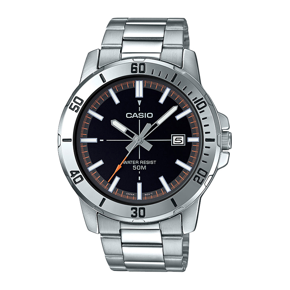 Casio Analog Enticer Black Dial Watch- MTP-VD01D-1E2VUDF