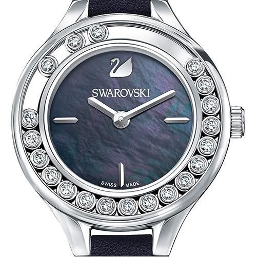 Swarovski Lovely Crystals Mini Leather Strap Ladies Watch- 5242898