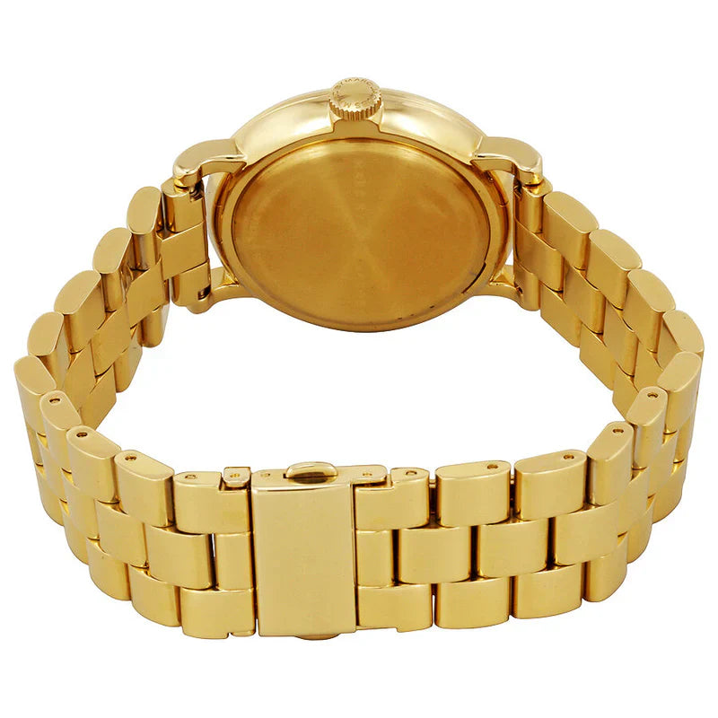 Marc Jacobs Baker Gold Black Dial Ladies Watch- MBM3355