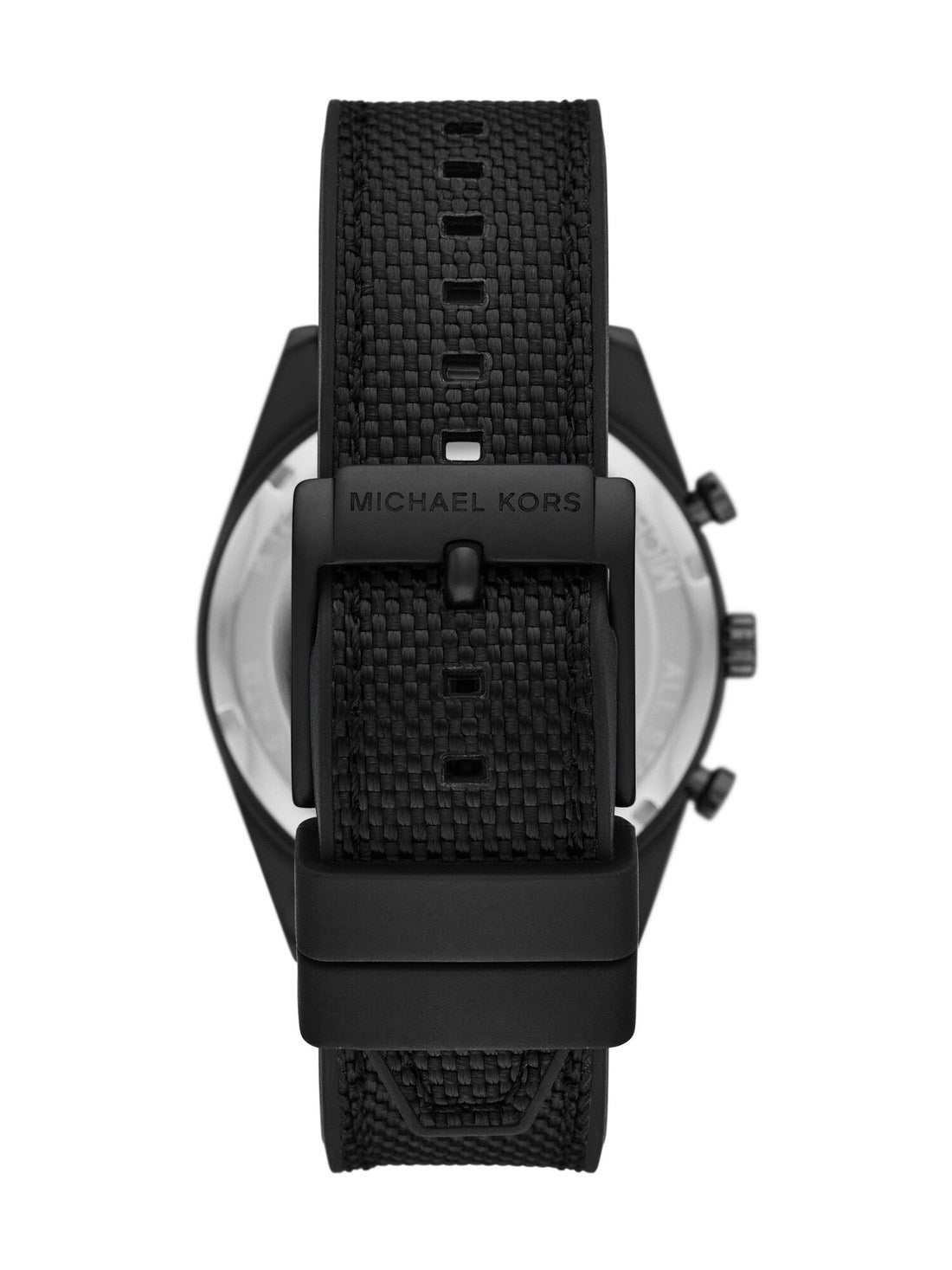 Michael Kors Accelerator Black Rubber Strap Men's Chronograph Watch- Mk9143