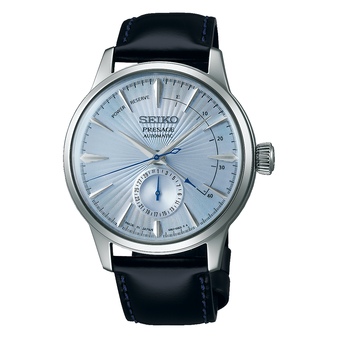Seiko Presage Cocktail Time “Sky Diving” Ice Blue Men's Watch- SSA343J1