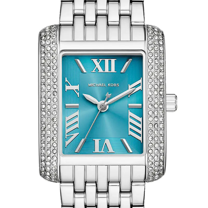 Michael Kors Square Shape Blue Dial Ladies Watch- MK4829