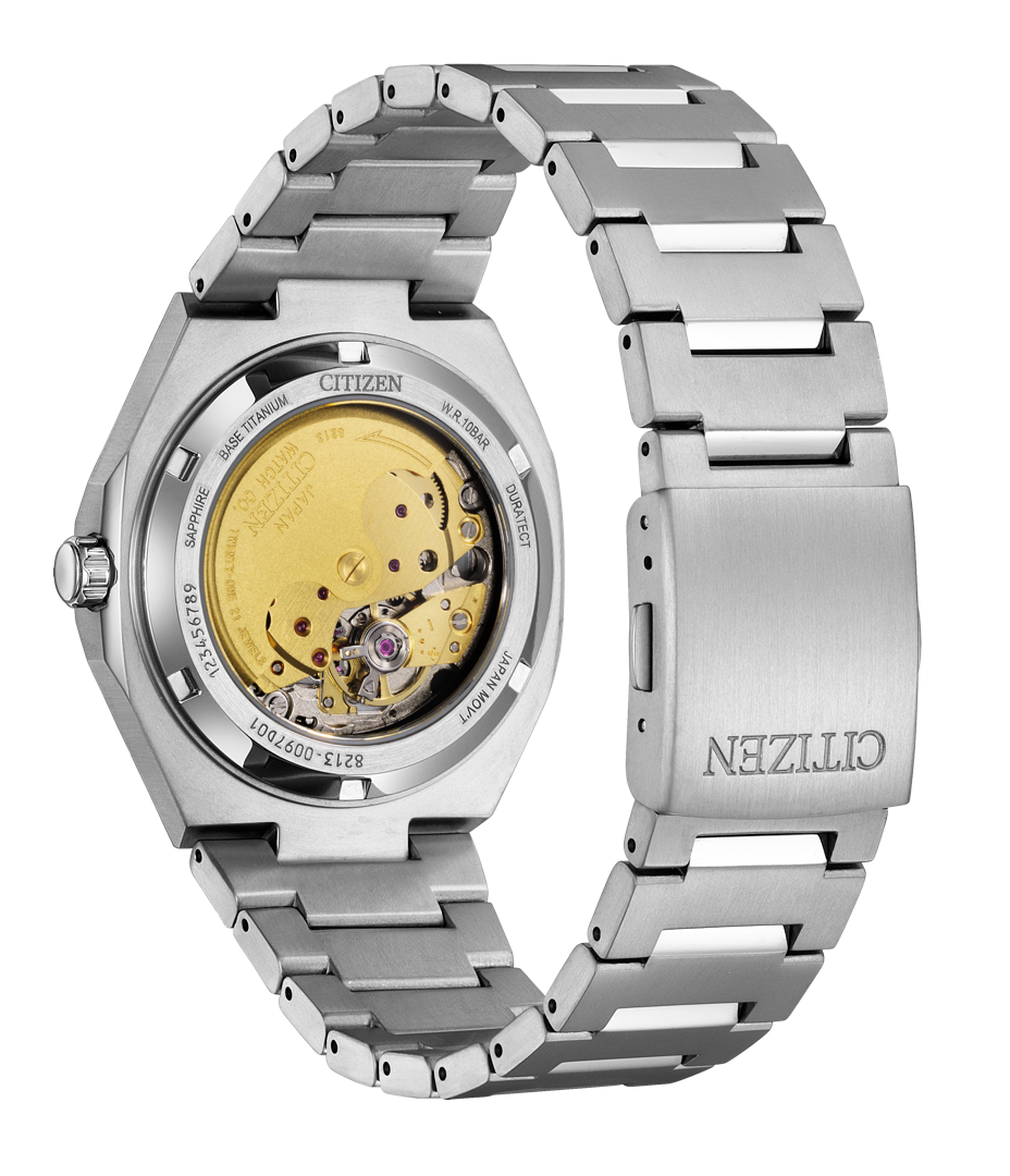 Citizen Zenshin Super Titanium Grey Dial Men's Mechanical Watch- NJ0180-80H