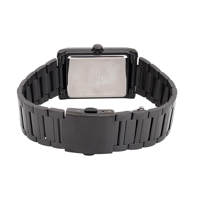 Casio Moon-Phase Analog Black Quartz Watch- MTP-M105B-1AVDF