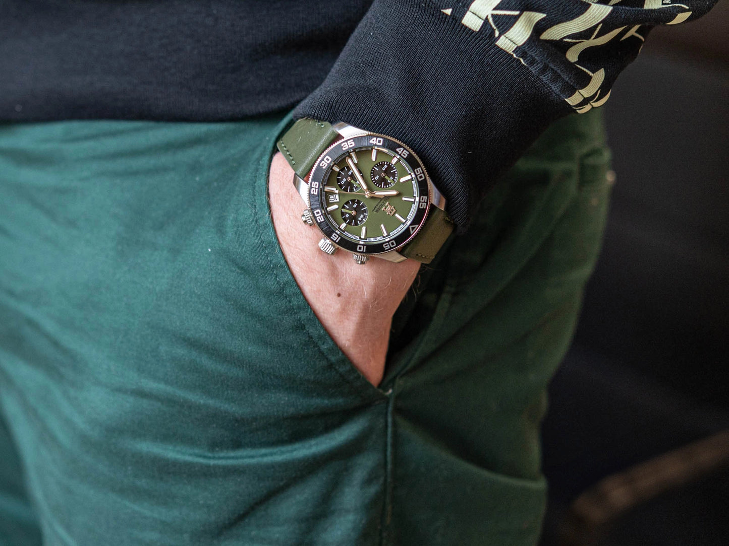 Tommy Hilfiger Green Dial Green strap Men's Watch - 1792188