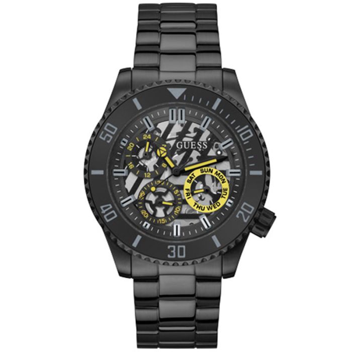 Guess Men's Black Chronograph Watch- GW0488G3
