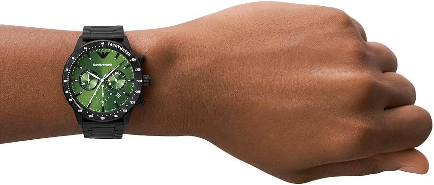 Emporio Armani Black Men's Chronograph Watch -AR11472