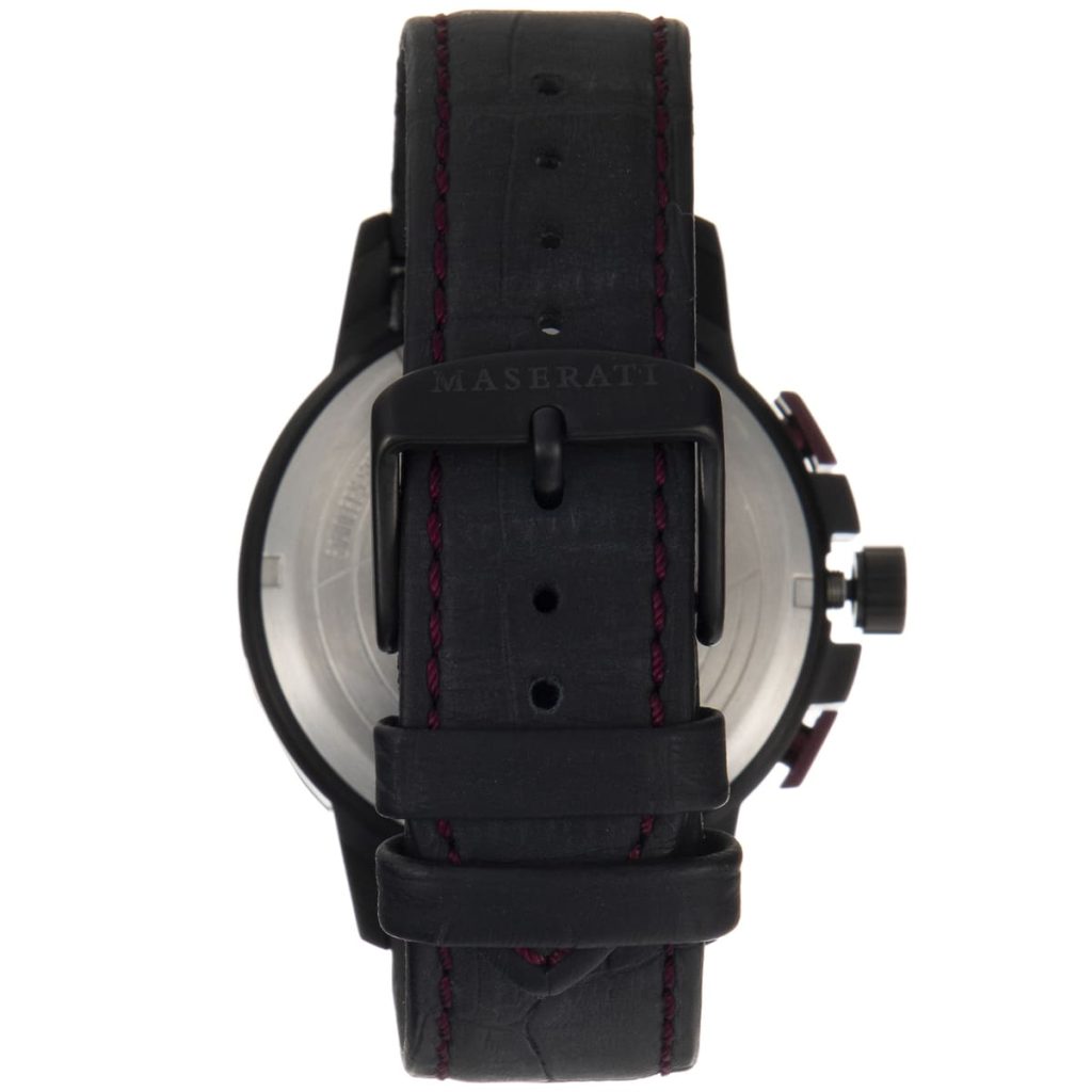 Maserati Black Dial Leather Belt with Black Color Men's Watch - R8871619003