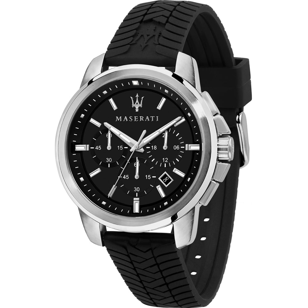 Maserati Black Dial Men's Chronograph Watch- R8871621014