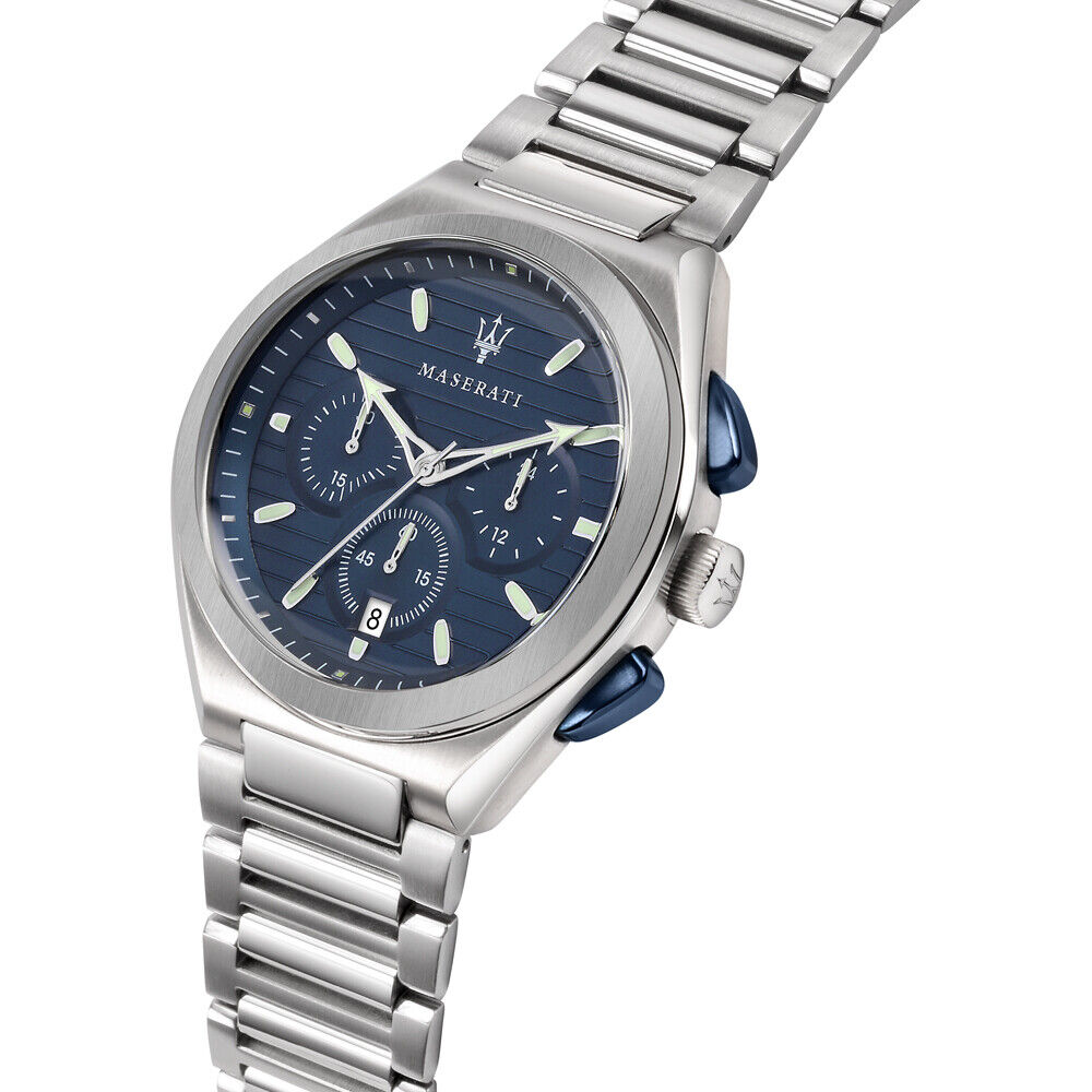 Maserati Triconic Blue Dial Men's watch - nR8873639001