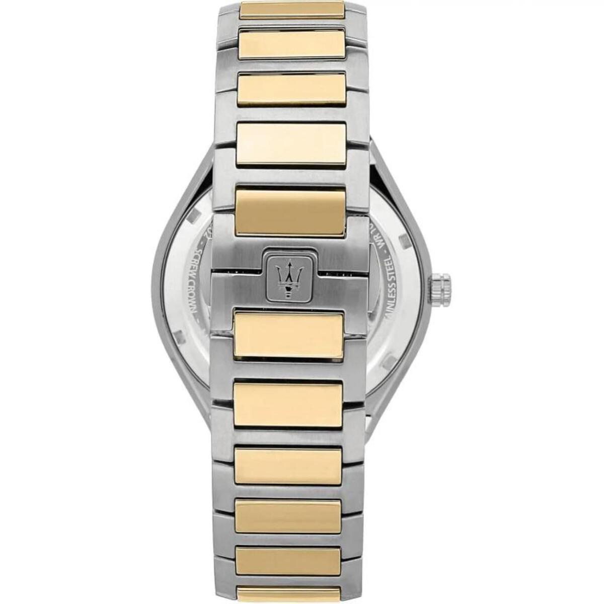 Maserati Stile Two Tone Men's Blue Dial Watch- R8853142008