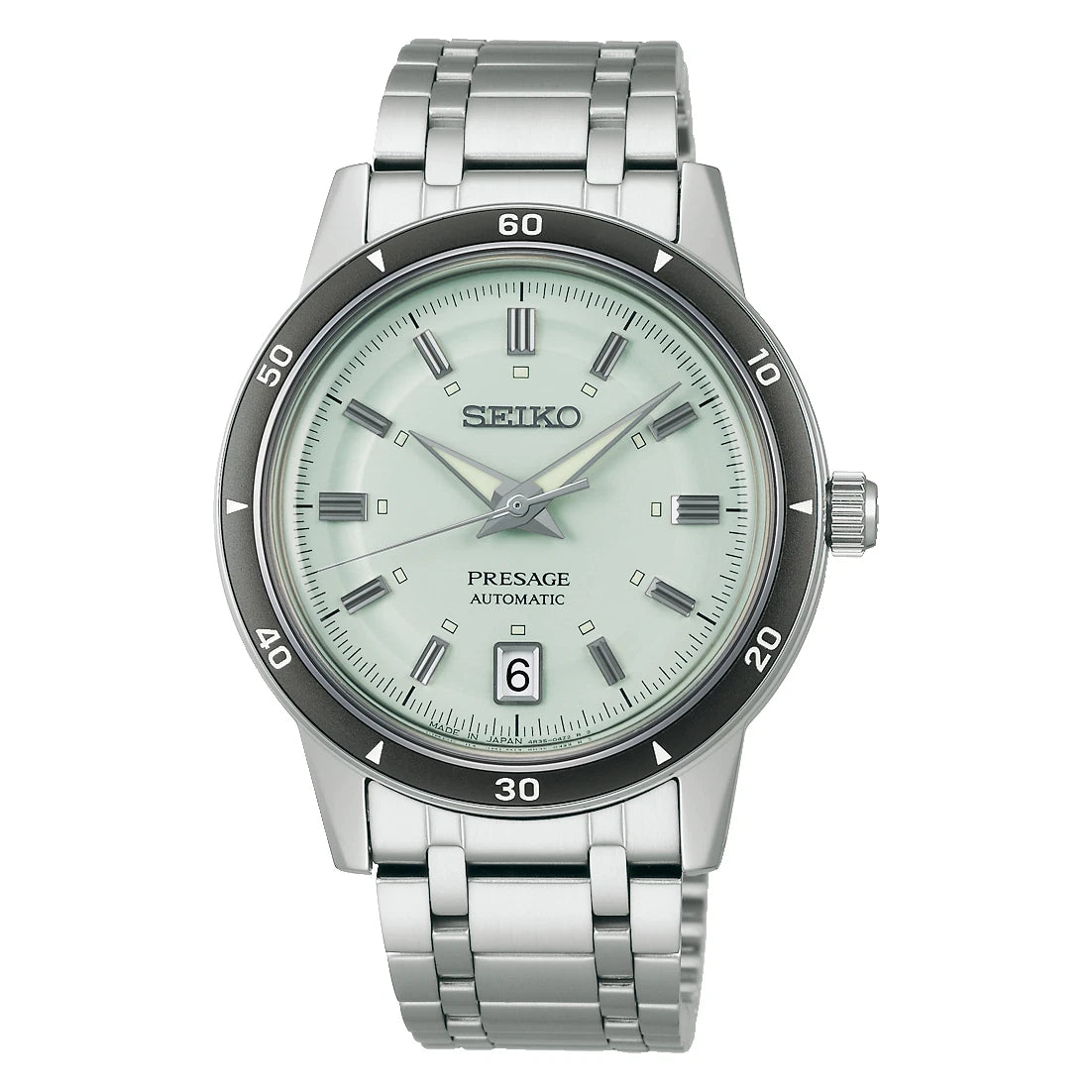 Seiko Presage Stainless Steel Mint Dial Automatic Men's Watch - SRPL71