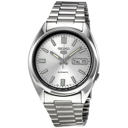 Saiko 5 Automatic Silver Dial Stainless Steel Men's Watch - SNXS73