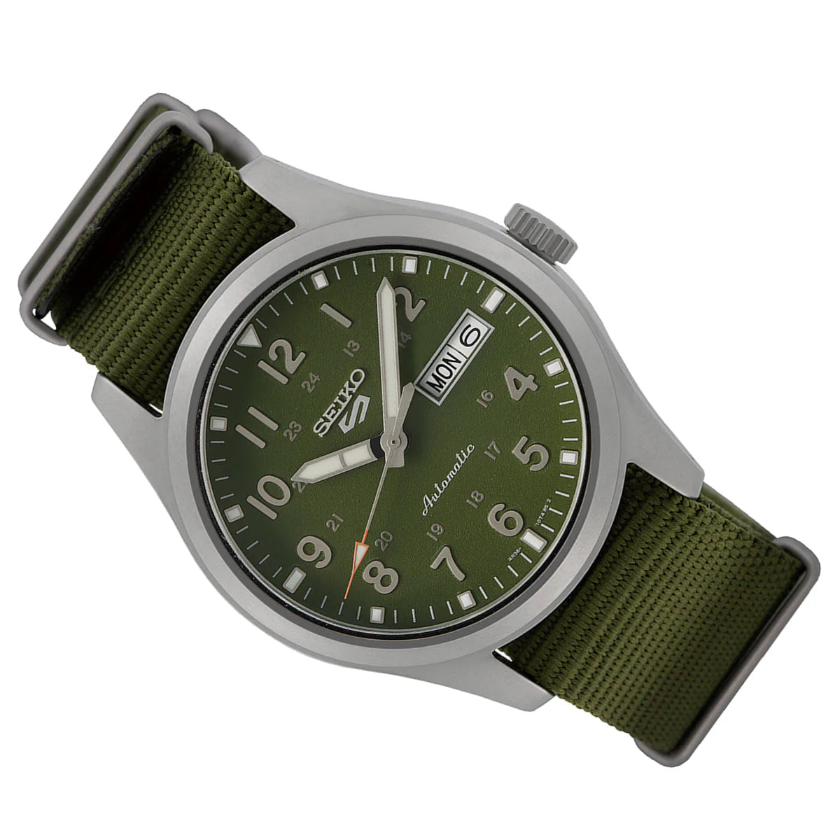 Seiko5 Sports Field Series Green Nato Strap Men's Automatic Watch- SRPG33K1
