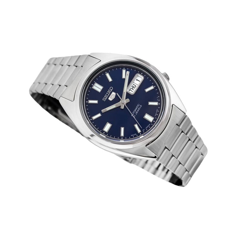 SEIKO 5 Automatic Blue Dial Stainless Steel Men's Watch - SNXS77