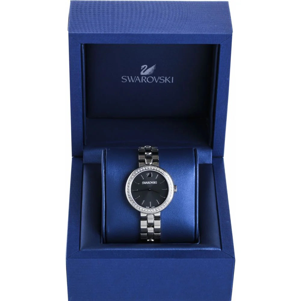 Swarovski Daytime Rhinestone Grey Dial Ladies Watch- 5213681