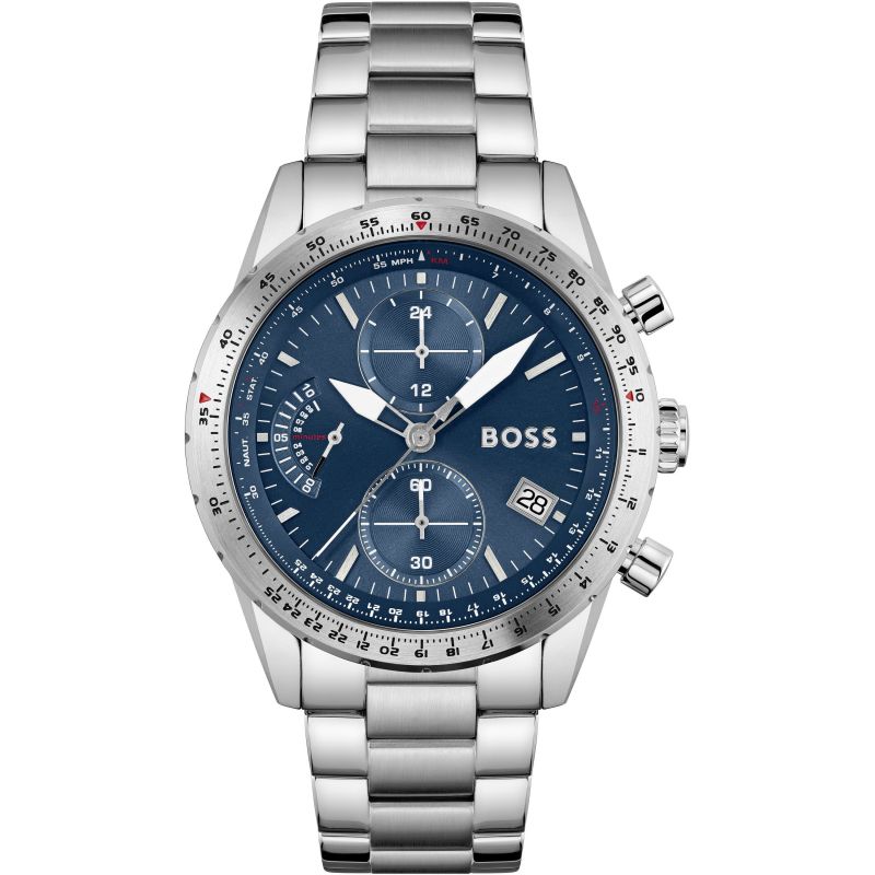 Hugo Boss Pilot Edition Blue Dial Men's Multifunction Watch- 1513850
