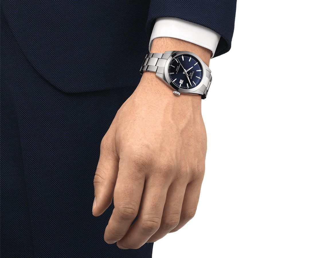 Tissot Gentleman Powermatic 80 Silicium Blue Dial Men's Watch - T127.407.11.041.00