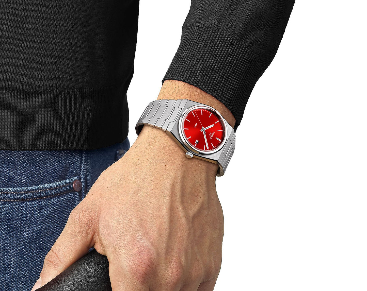Tissot PRX Red Dial 40mm Men's Watch - T137.410.11.421.00