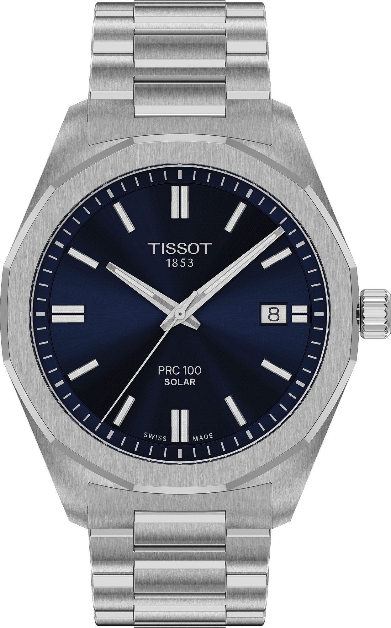 Tissot PRC 100 Solar Quartz Blue Dial Men's Watch - T151.422.11,041.00