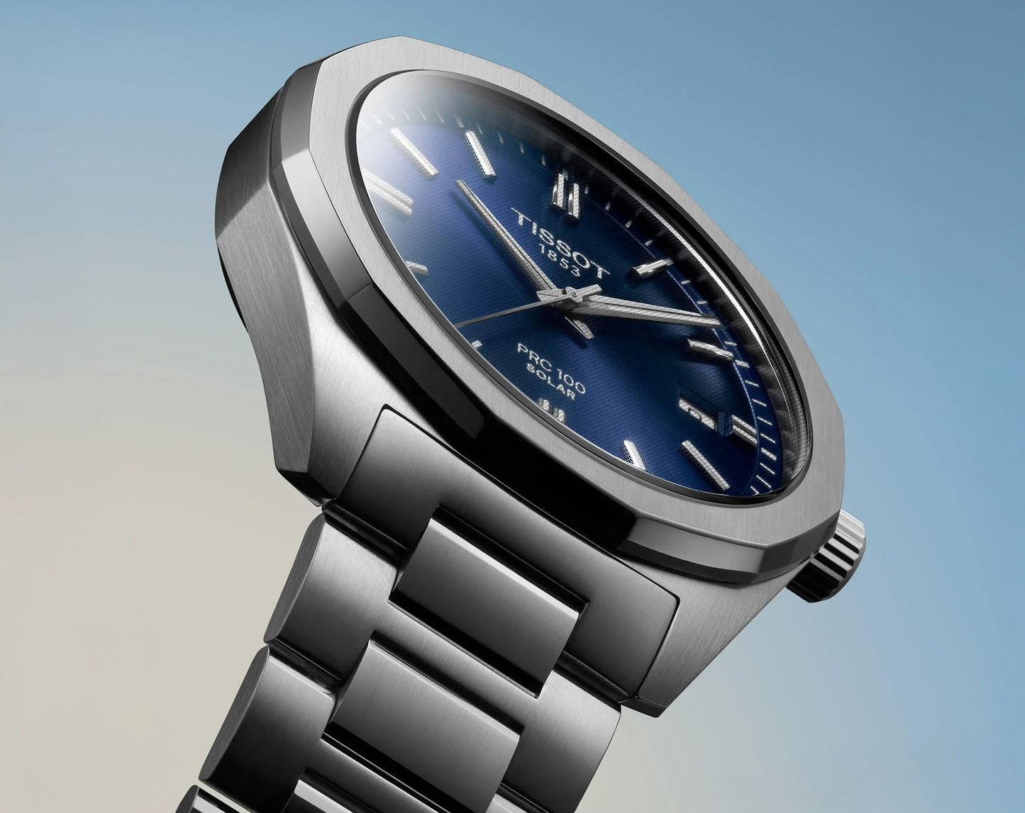 Tissot PRC 100 Solar Quartz Blue Dial Men's Watch - T151.422.11,041.00