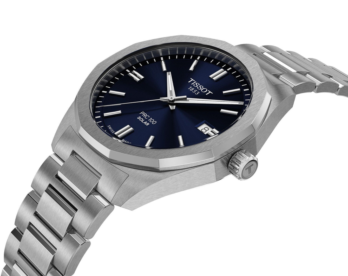 Tissot PRC 100 Solar Quartz Blue Dial Men's Watch - T151.422.11,041.00