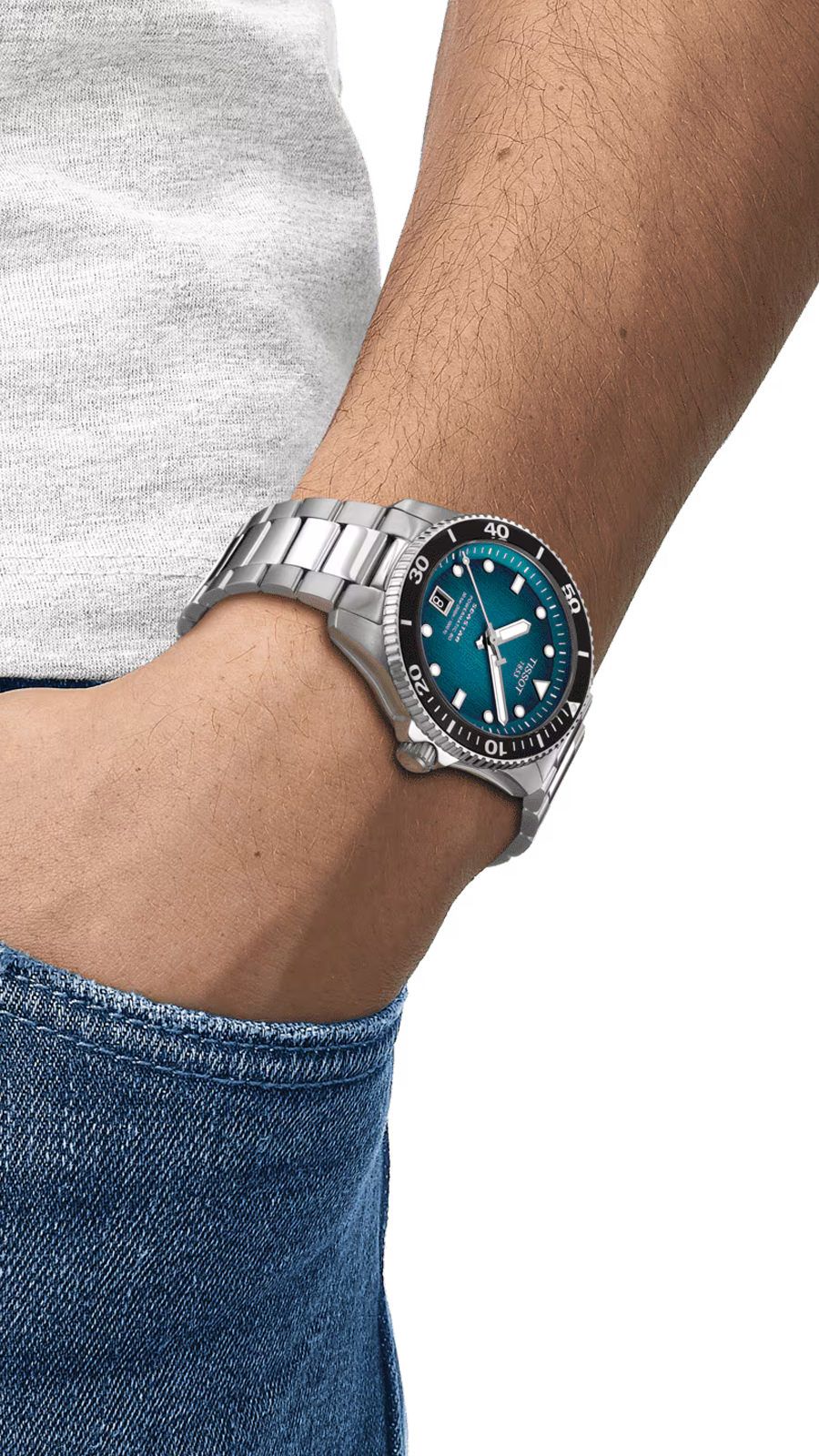 Tissot Seastar 1000 Powermatic 80 Blue Dial Men's Watch - T120.807.11.091.00