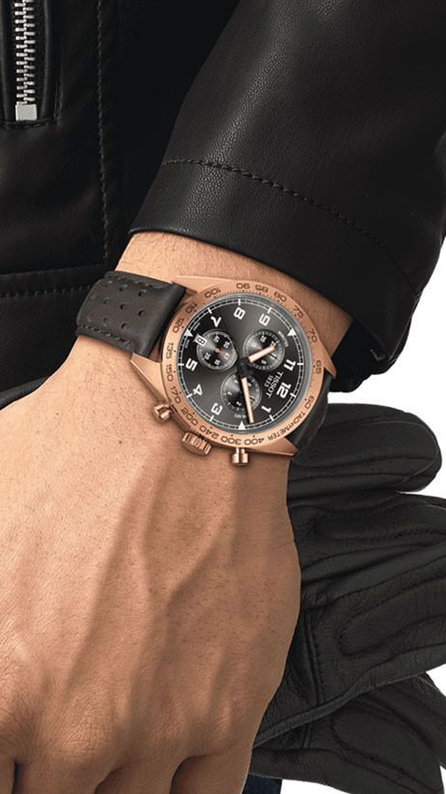 Tissot PRS 516 Chronograph Gray Dial Men's Watch - T131.617.36.082.00