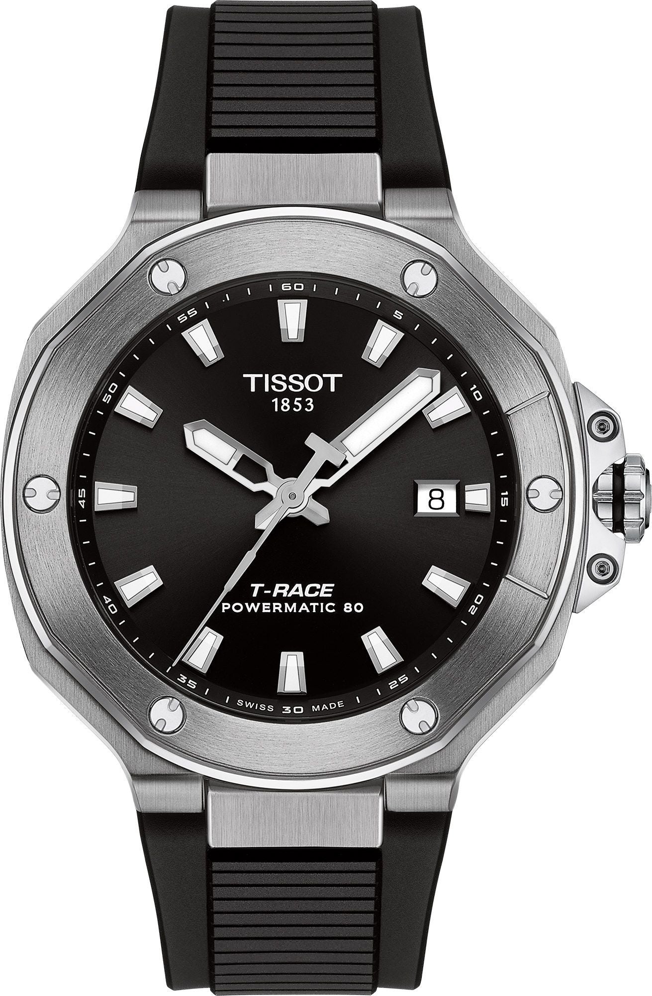 Tissot T-Race Powermatic 80 41 mm Black Dial Men's Watch - T141.807.17.051.00