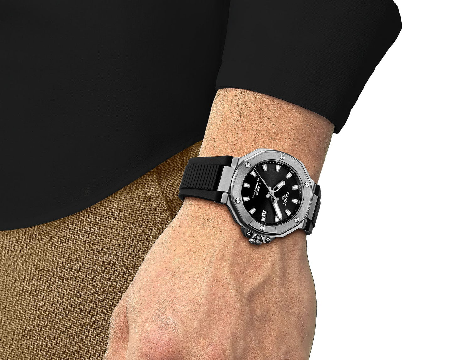 Tissot T-Race Powermatic 80 41 mm Black Dial Men's Watch - T141.807.17.051.00