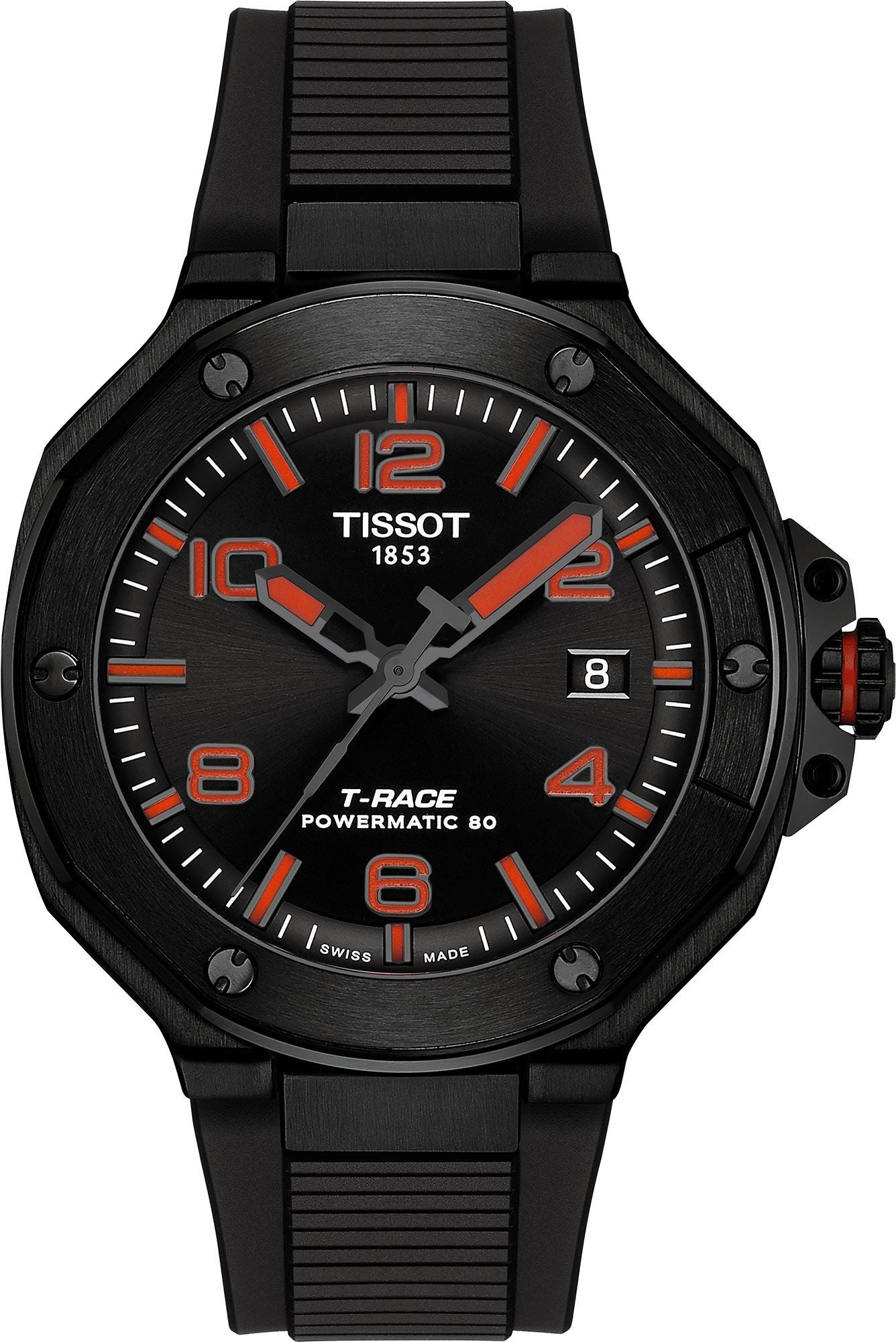 Tissot T-Race Powermatic 80 Black Dial Men's Watch - T141.807.37.057.00