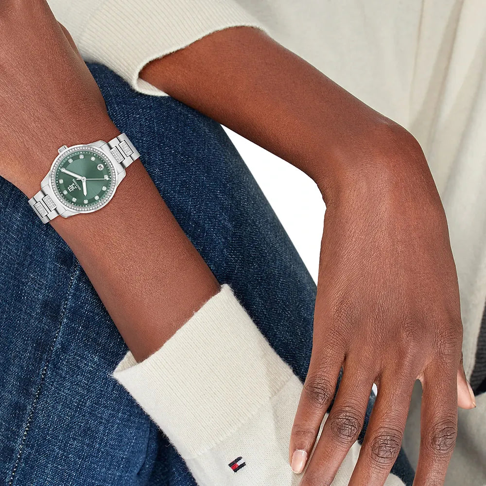 Tommy Hilfiger Green Dial Ladies Watch - 1782759