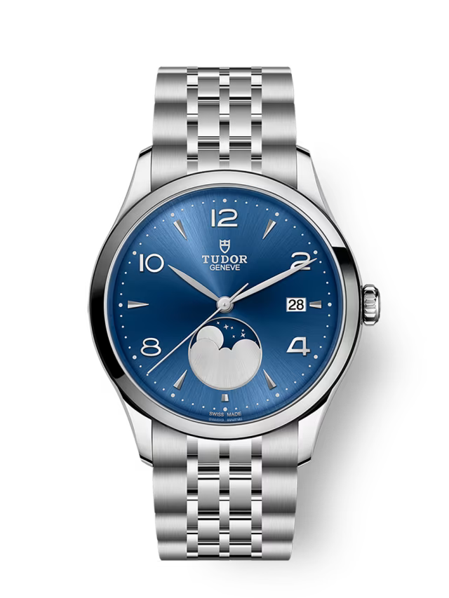 TUDOR 1926 Luna Blue Dial 39mm Moon phase indicator Men's Watch - m91560-0002