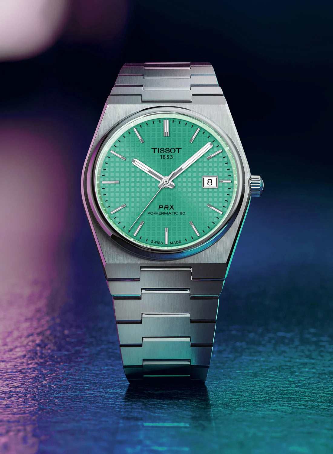 Tissot PRX Powermatic 80 Light Green Men's Automatic Watch- T137.407.11.091.01