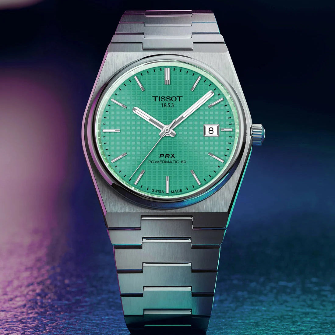 Tissot PRX Powermatic 80 Light Green Men's Automatic Watch - T137.407.11.091.01