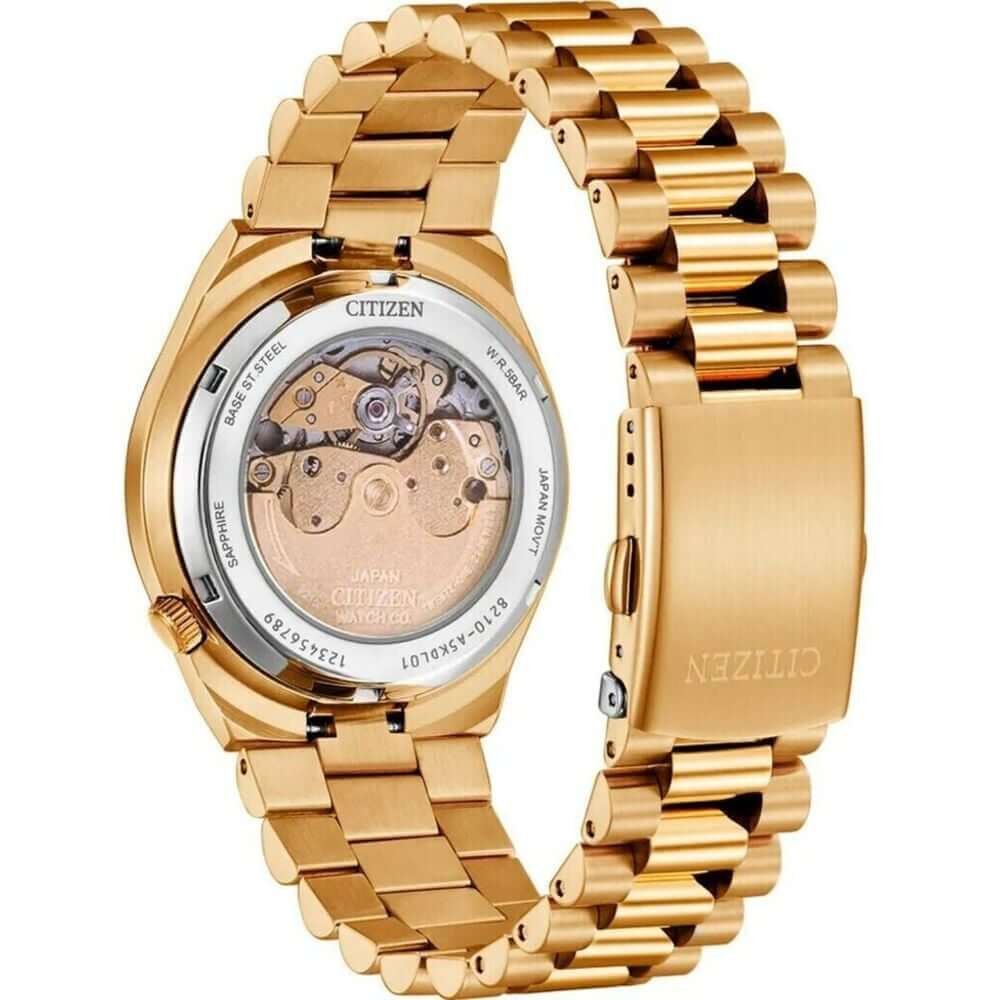 Citizen Tsuyosa Red and Gold Men's Mechanical Watch- NJ0153-82X